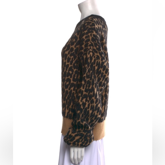 SOLD Petar Petrov lambs wool animal print sweater - Picture 3 of 6